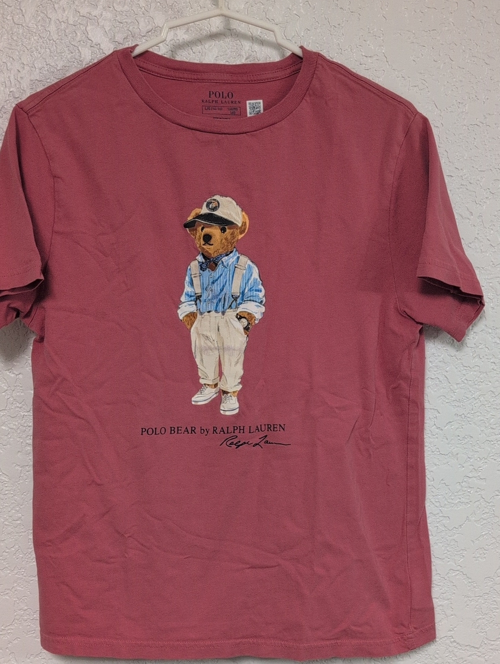 Polo by Ralph Lauren Kids' Pink Polo Bear Graphic Tee